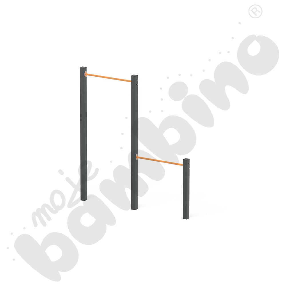 Street workout Drążki podwójne Yellow