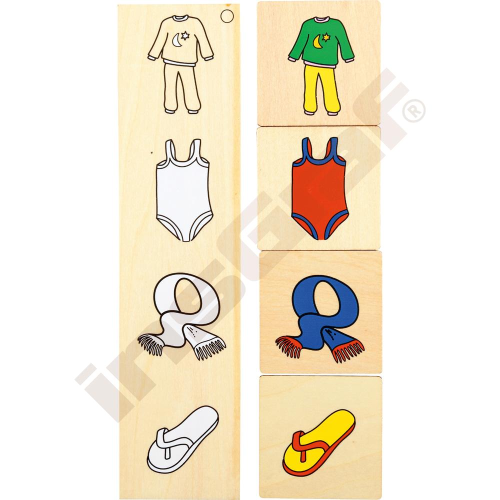 Logické puzzle - množství, tvary, barvy 