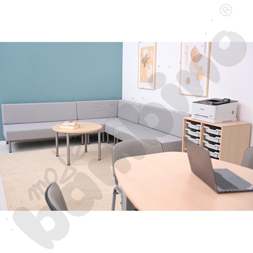 Niski stół kawowy Expo śr. 80 cm - klon 375