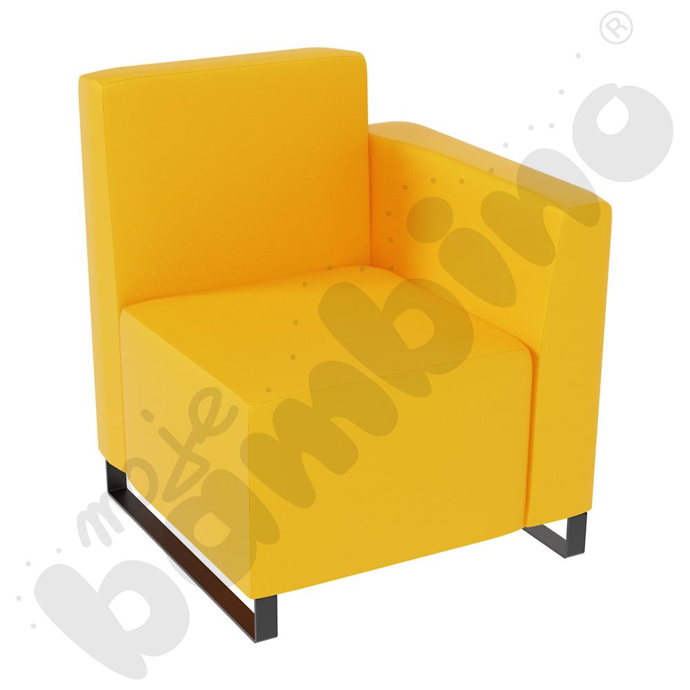 Fotel Universum wys. 82 cm, bok niski prawy, tkanina MT09