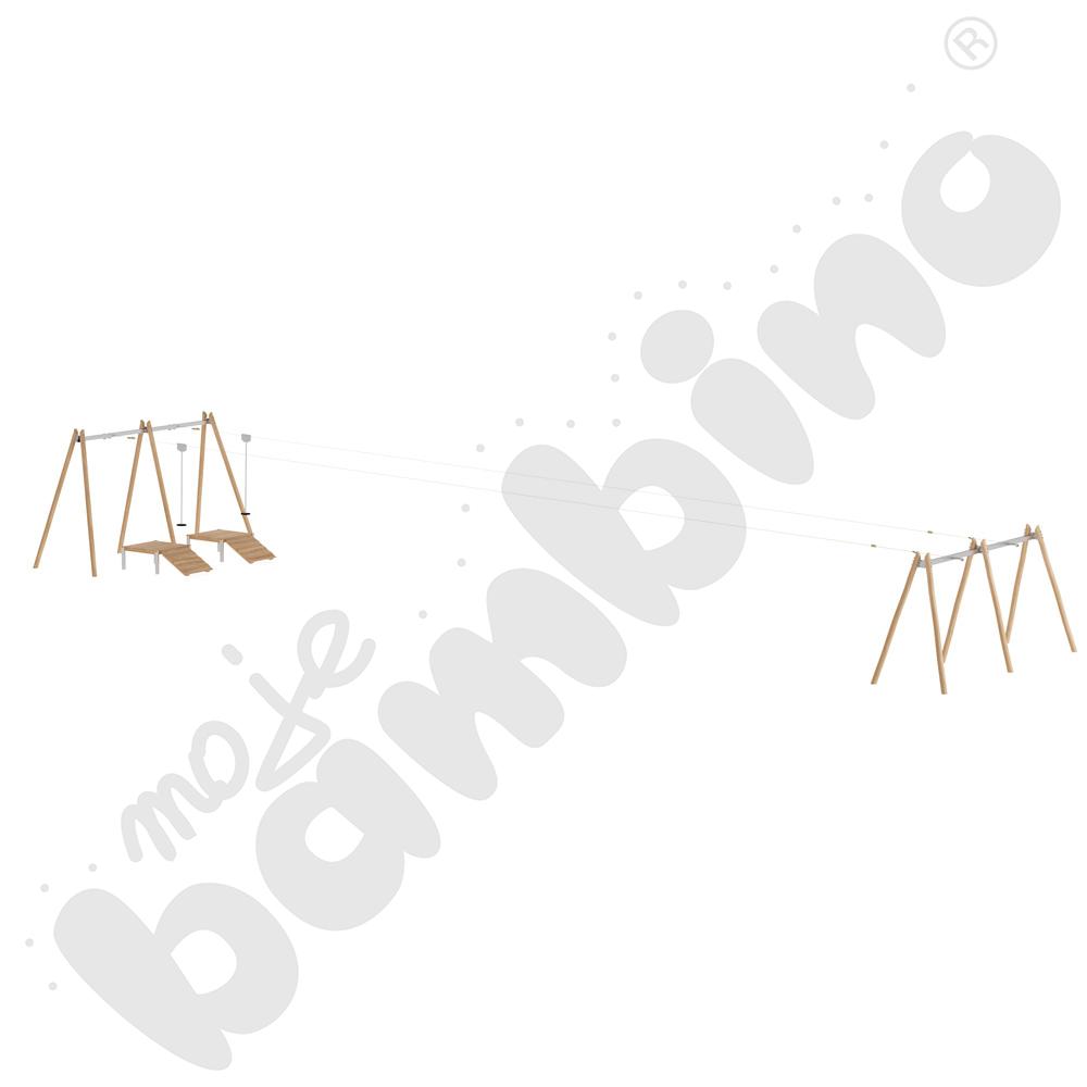 Zjazd linowy podwójny Robinio