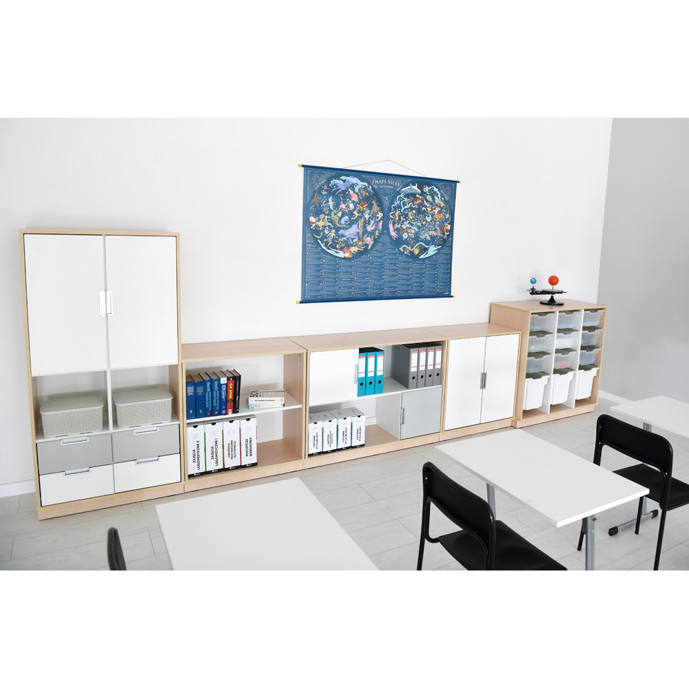 Quadro - zostava 180, dvierka 90°, korpus javor