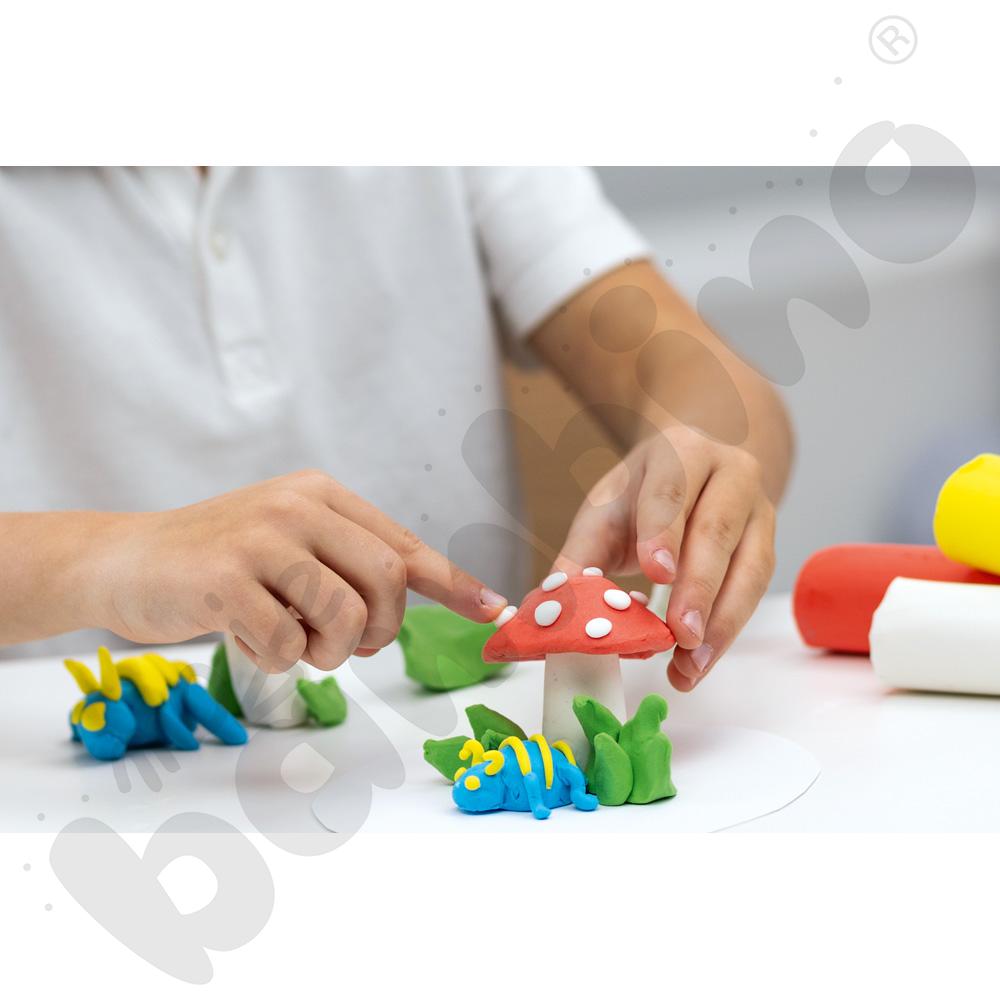 Ultra miękka masa plastyczna, 5 kol. klasycznych, 1100 g