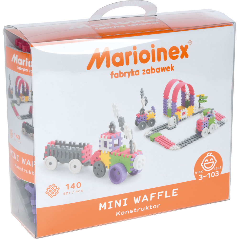 Kocky Oplátky Mini (Wafle) Konštruktérka, 140 dielov
