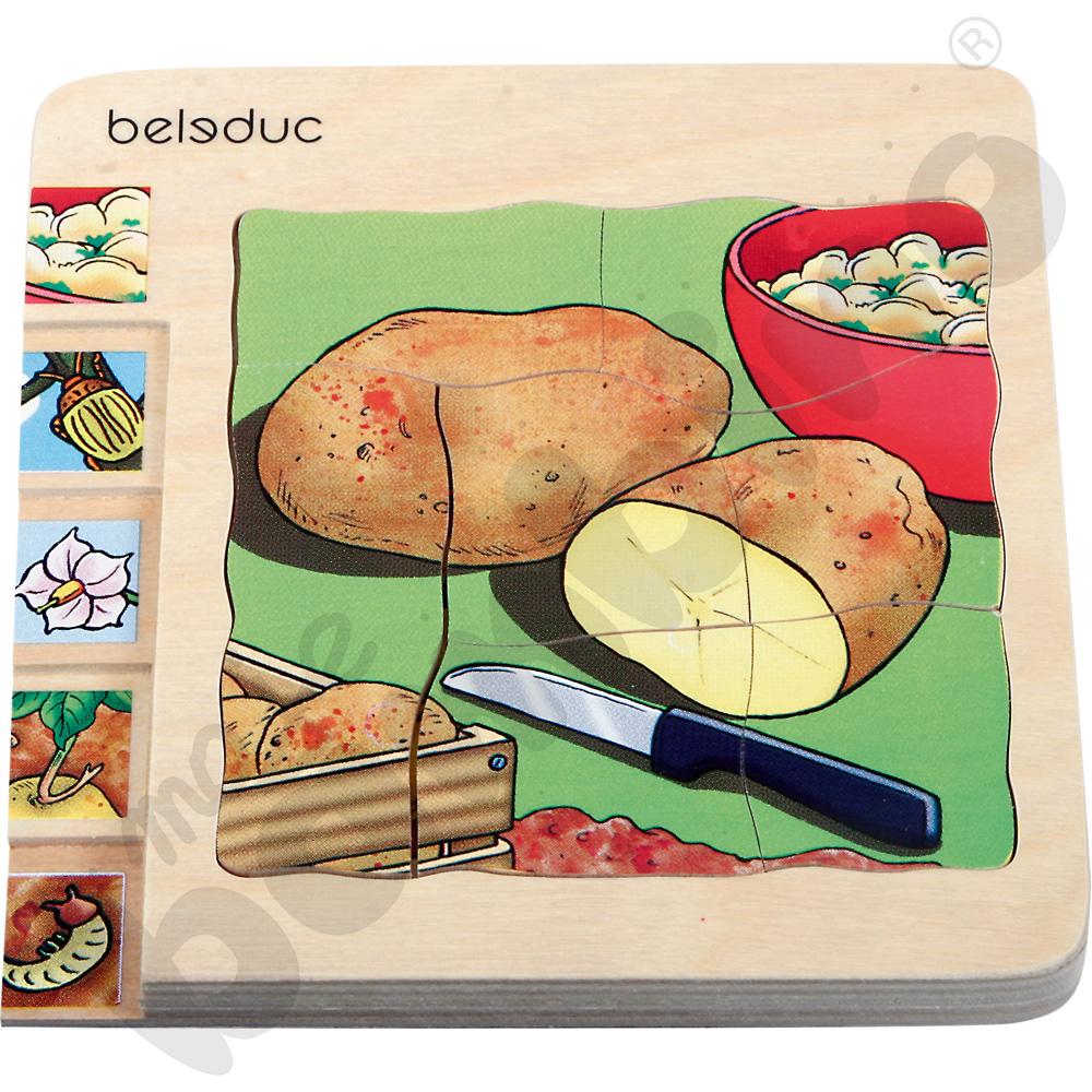   Edukacyjne puzzle warstwowe – ziemniaki  