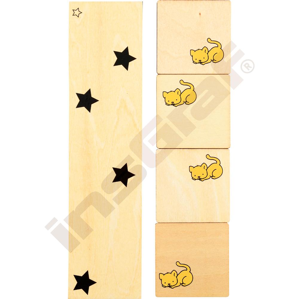 Logické puzzle - množství, tvary, barvy 