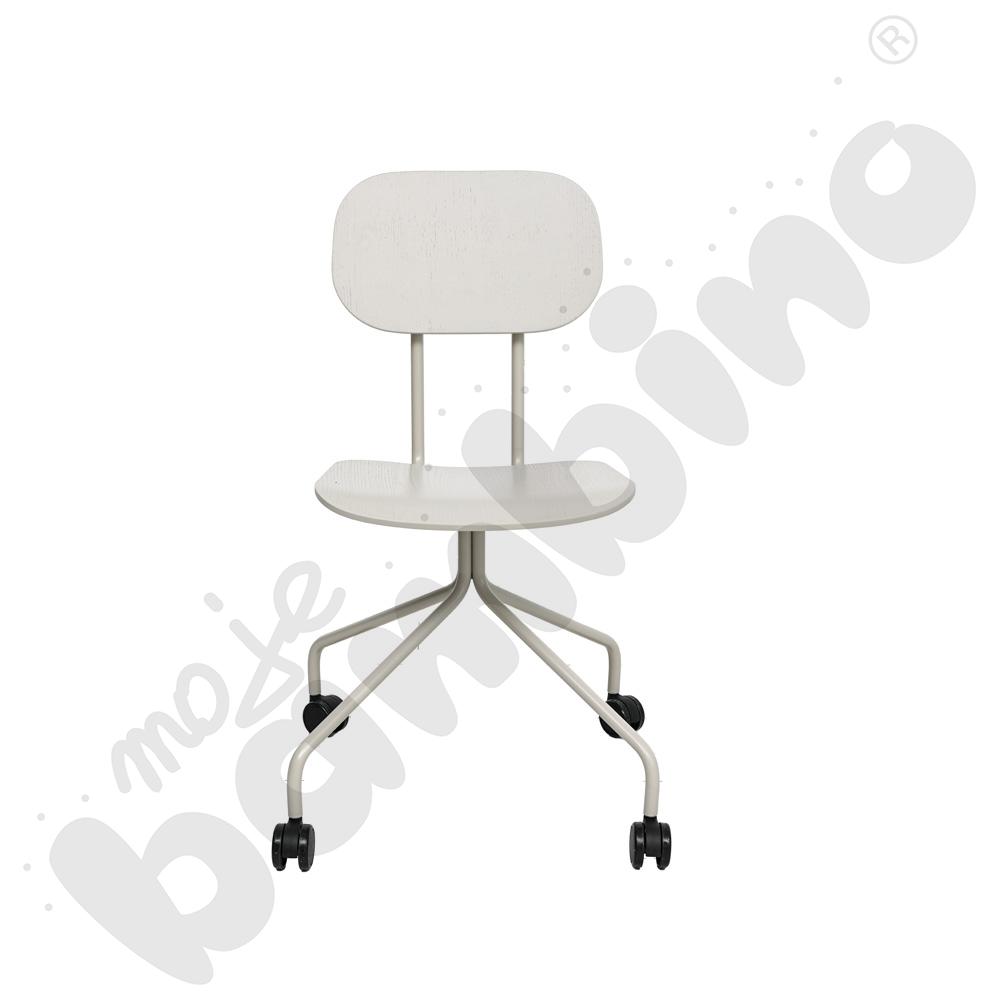 Krzesło na kółkach New School jasnoszare