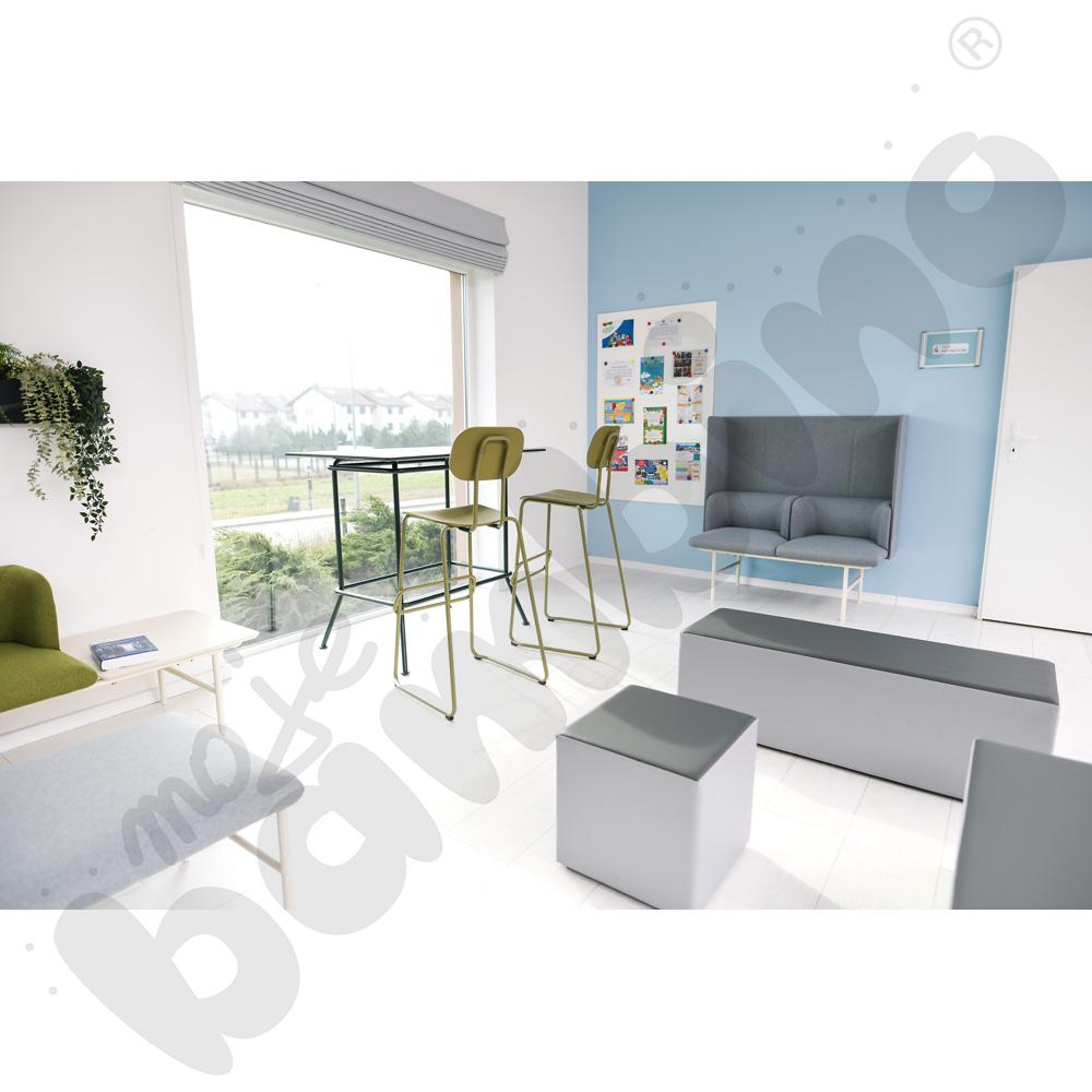 Stół wysoki New School ciemnozielony