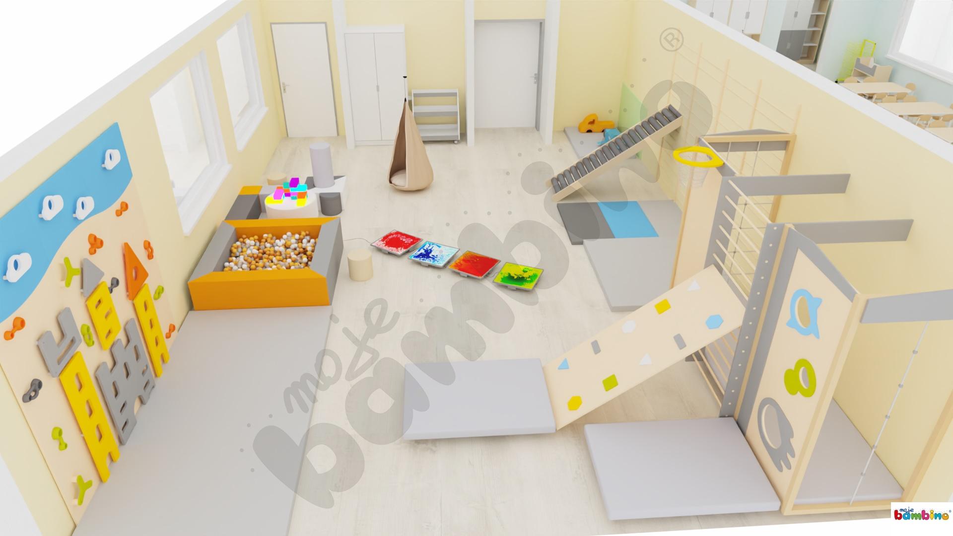 Sala gimnastyczna w przedszkolu