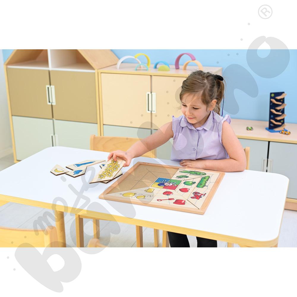 Puzzle z pająkiem - kolory