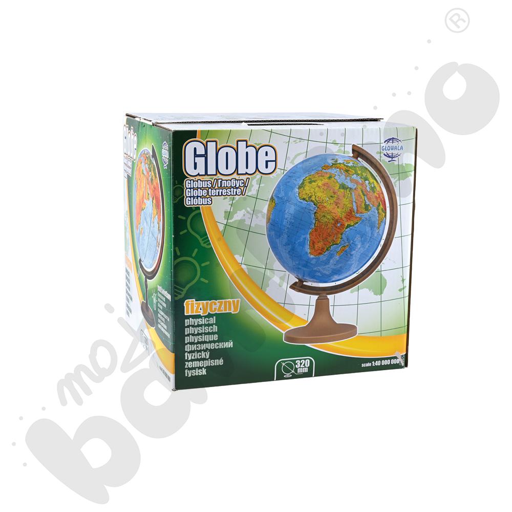 Globus fizyczny podświetlany