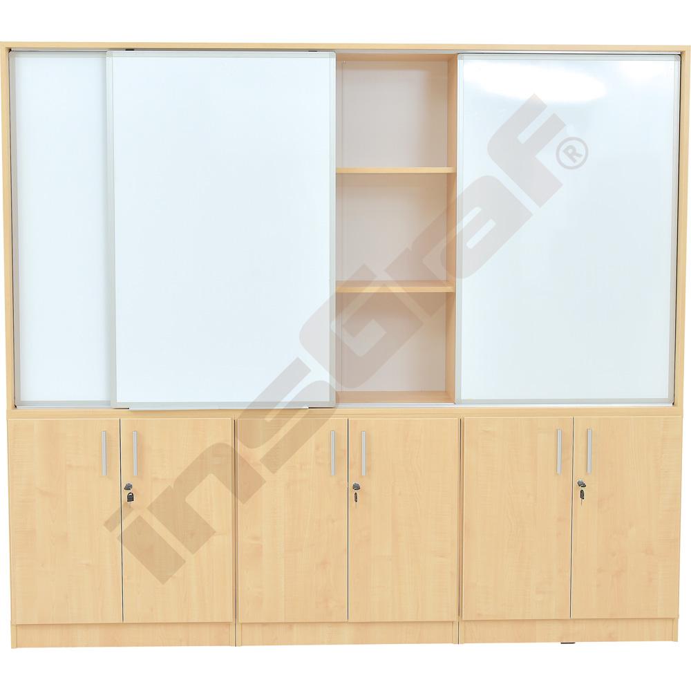 Sestava Expo s tabulemi - 3 moduly, javor 375, se soklem