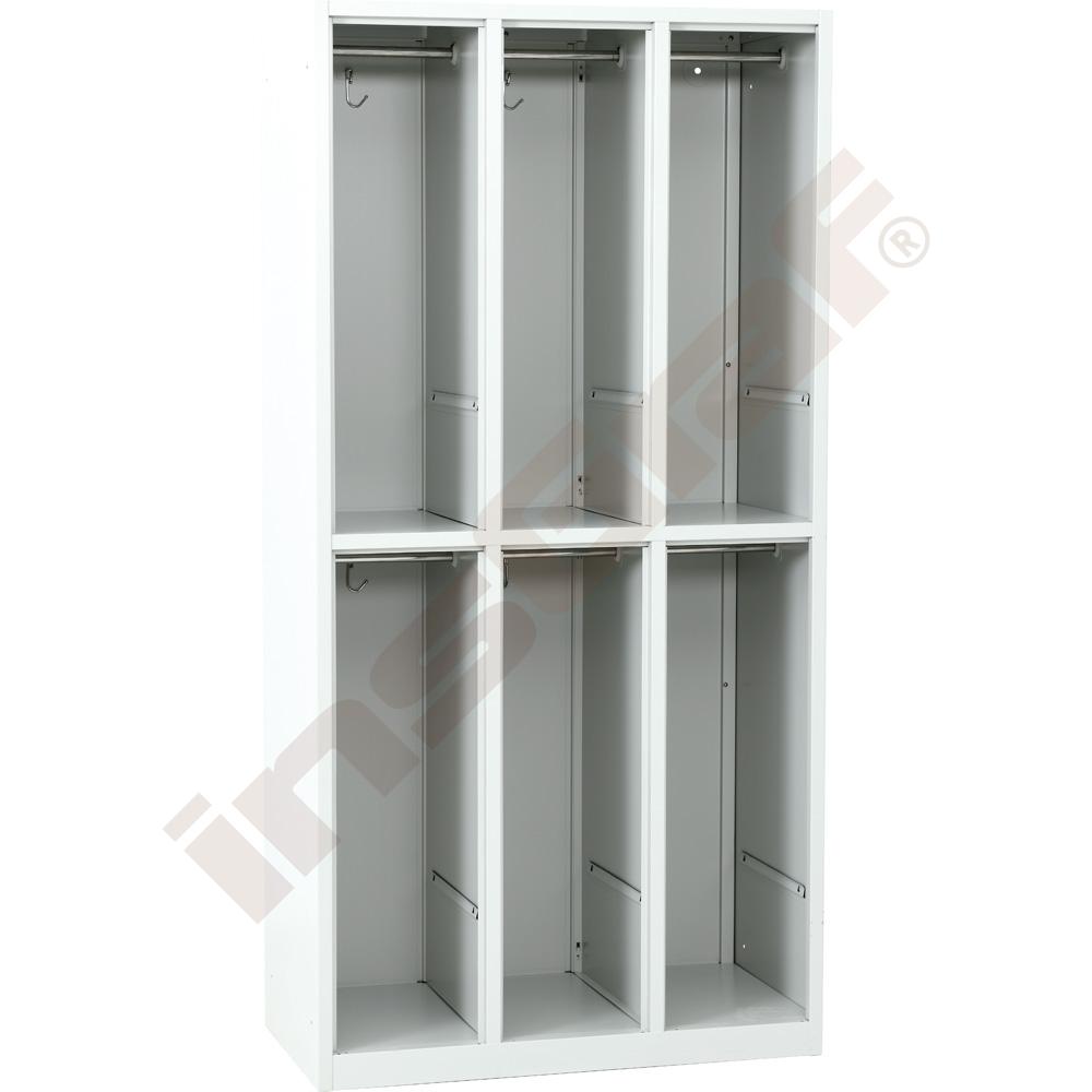 Korpus šatní skříňky se 6 přihrádkami 