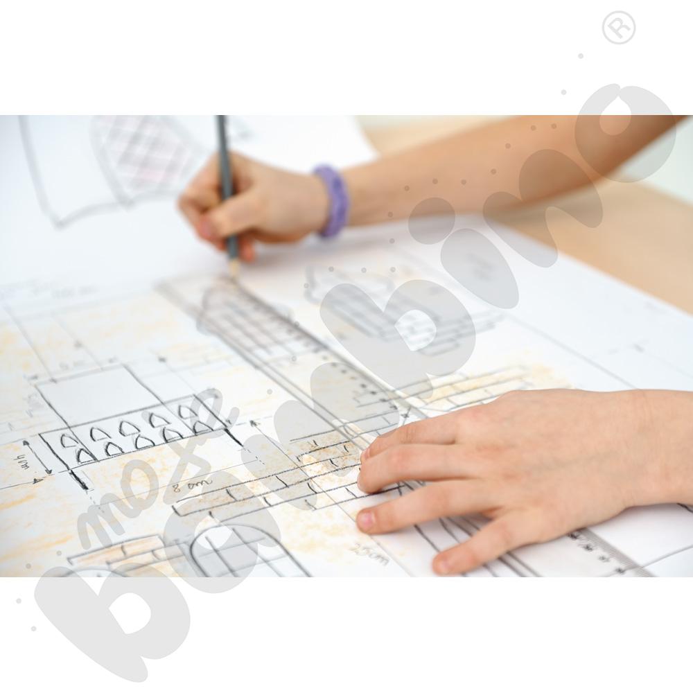 Biurko dwustronne Quadro - klon jasny