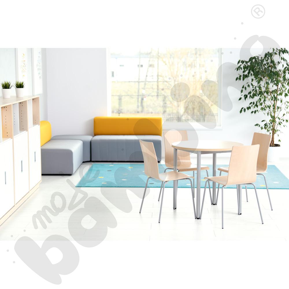 Stół kawowy Expo śr. 80 cm - klon 375