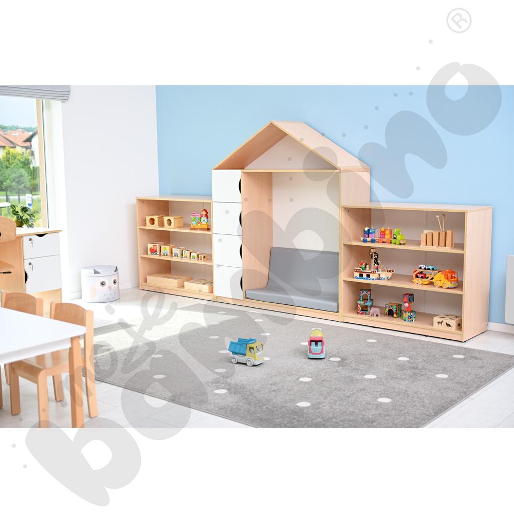 Biblioteczka-domek Feria, klon jasny