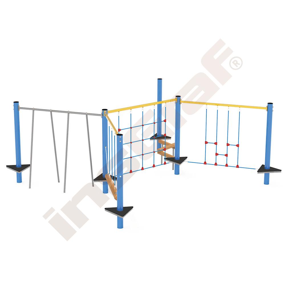 Sada Mini lanový park 1, kovové sloupy