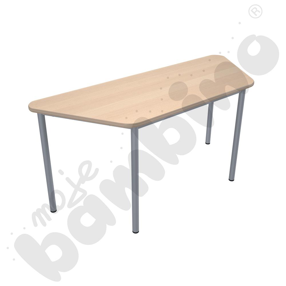 Stół Mila trapezowy 160x70x100x70, blat brzoza, narożniki proste, rozm. 6