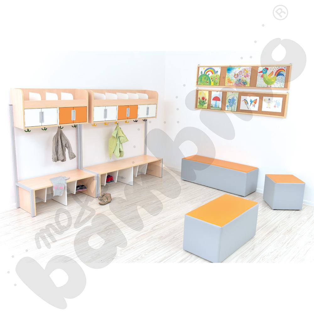 Quadro - szatnia na stelażu 6, klon jasny