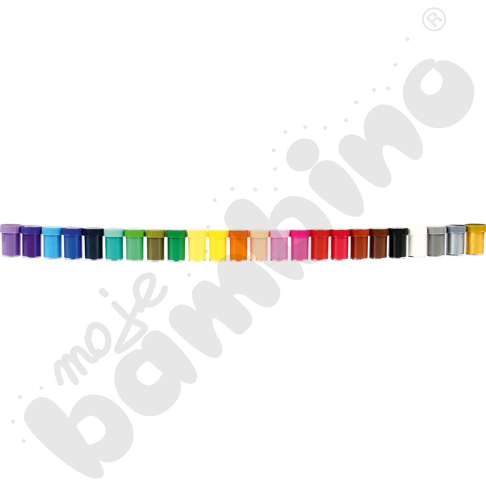 Farby plakatowe 24 kolory