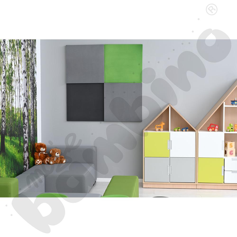 Quadro - szafka domek z 2 półkami, klon jasny