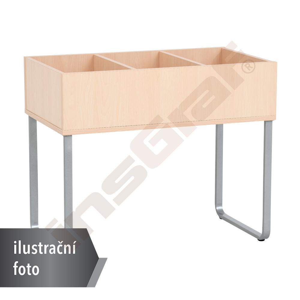 Volně stojící knihovnička Grande - bílá