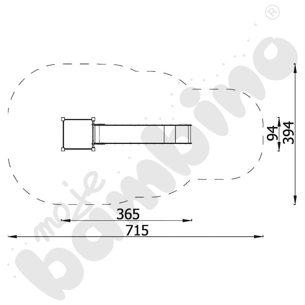 Zjeżdżalnia na nasypie 180 cm