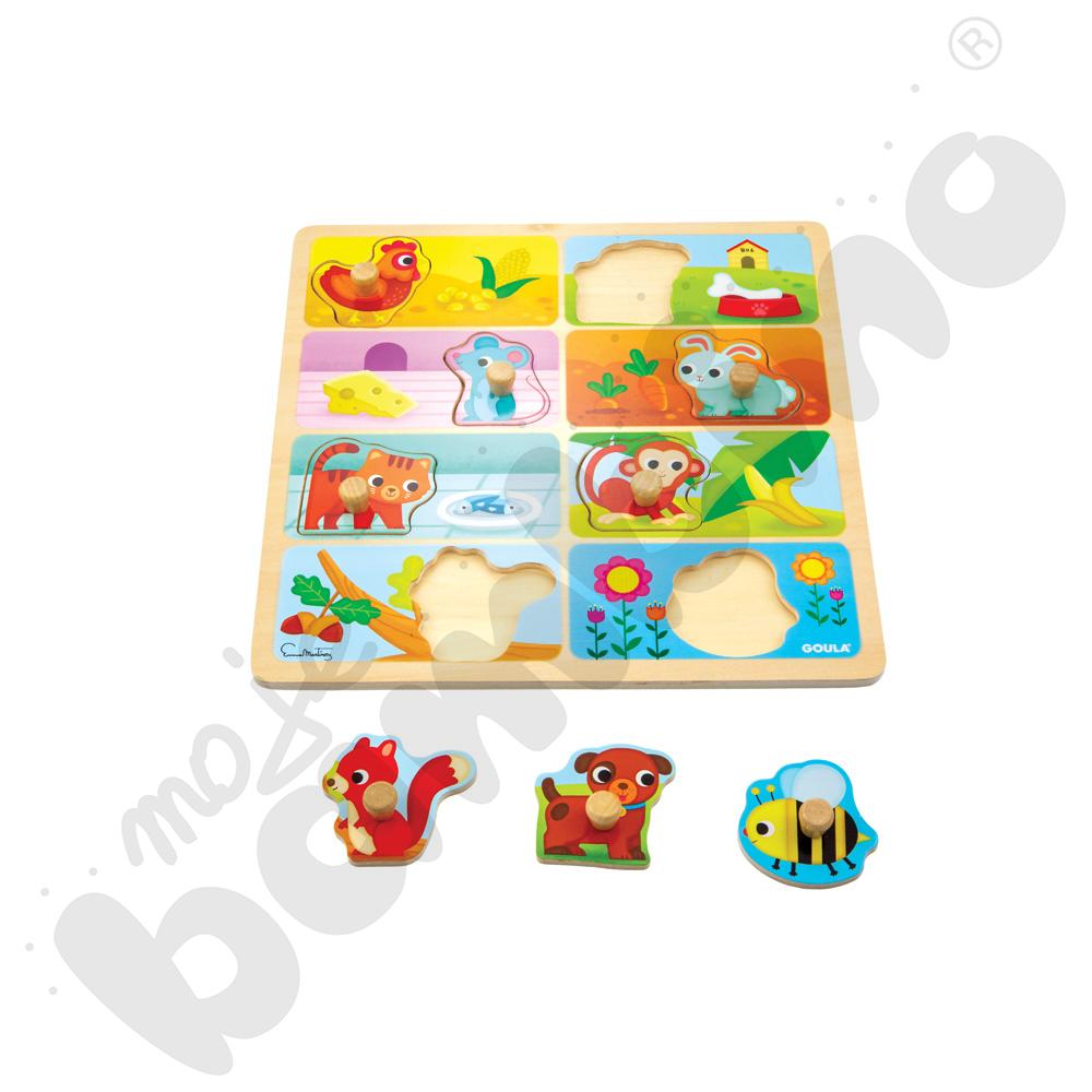 Puzzle Co jedzą zwierzęta?