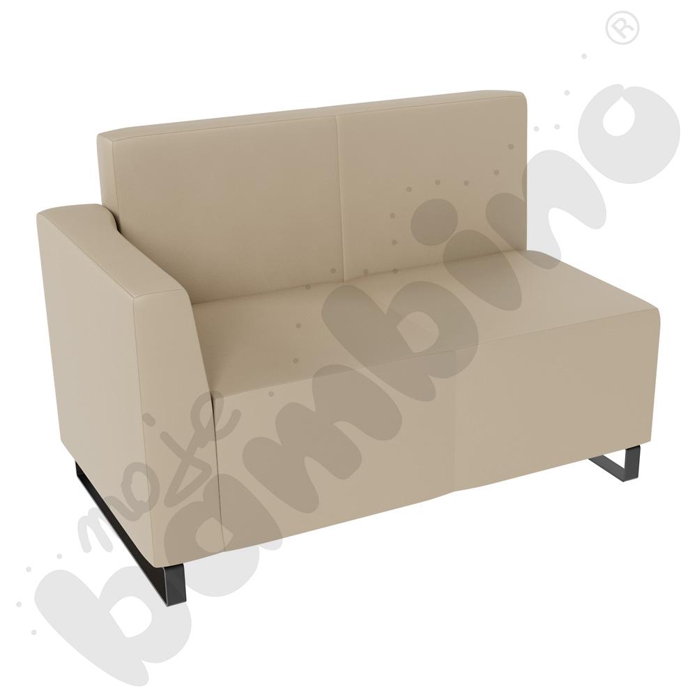 Sofa Universum 2-os. wys. 82 cm, bok niski lewy, tkanina MT05