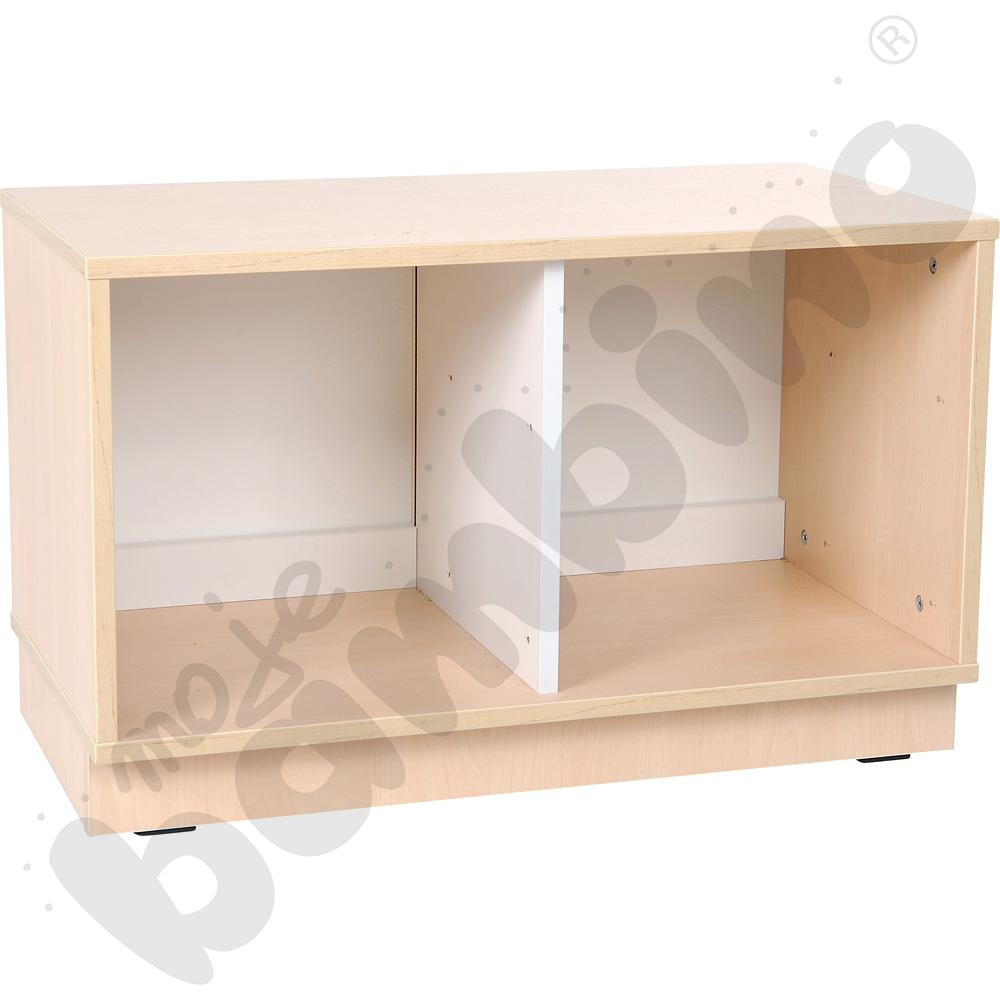 Quadro – szafka S na 4 szuflady na cokole, klon jasny