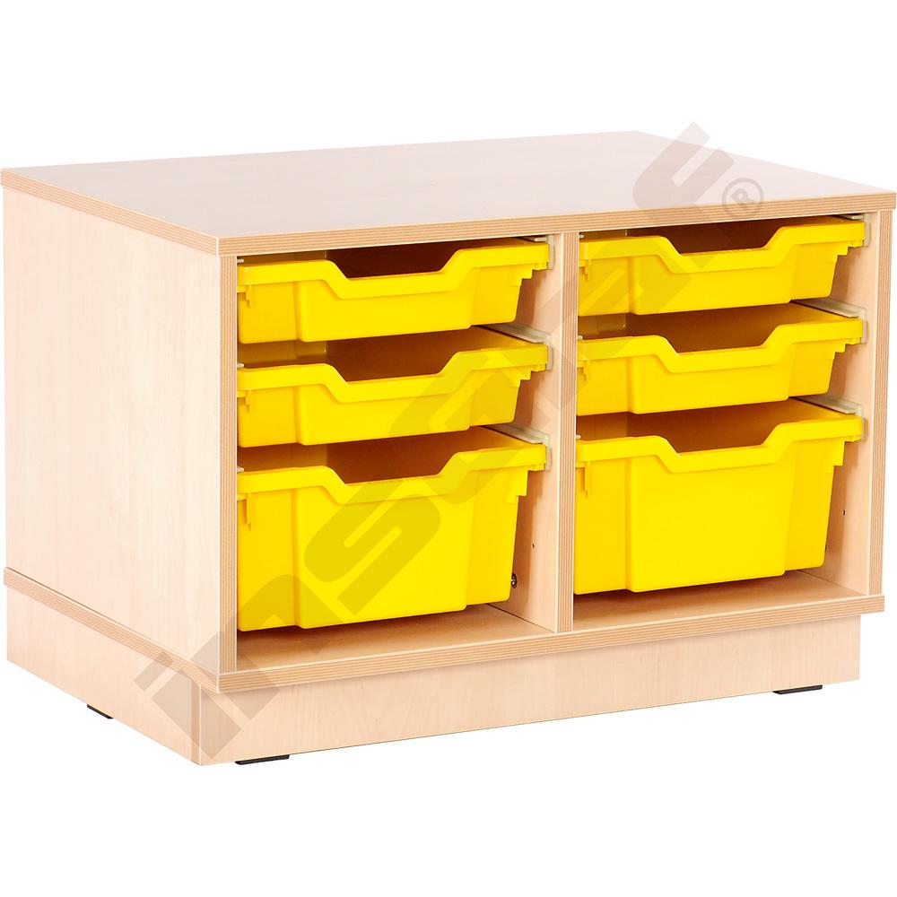 Skrinka M na plastové, úložné boxy na sokli