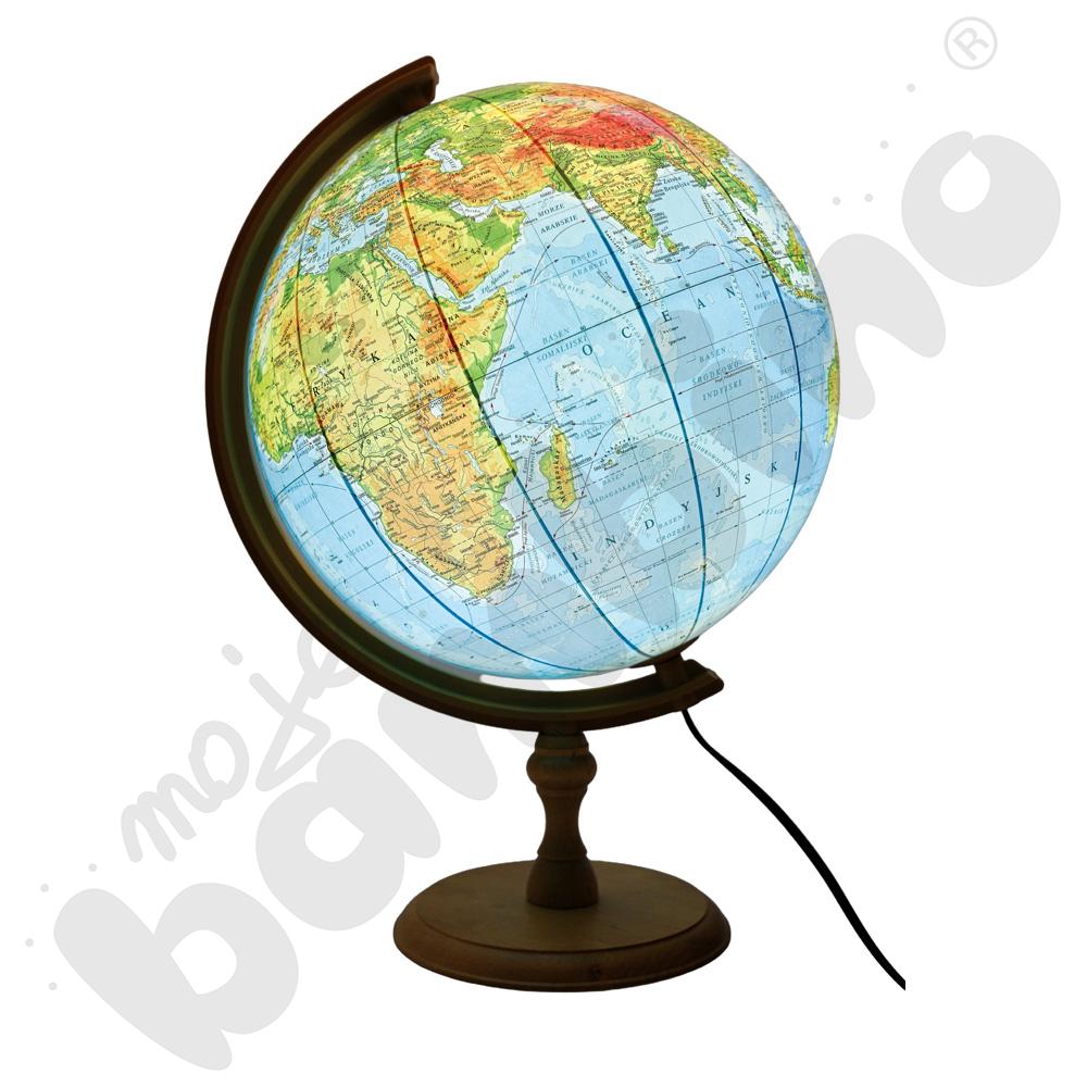 Globus fizyczny podświetlany