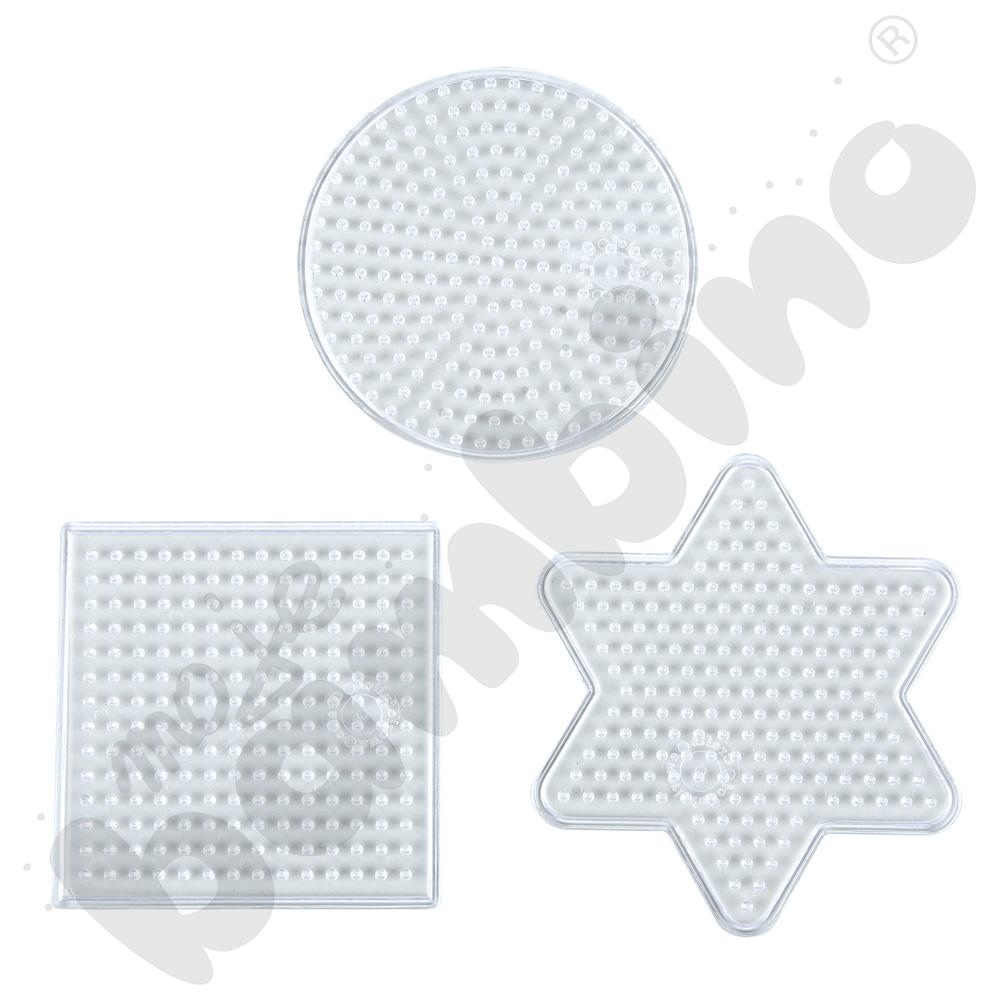 Podkładki do koralików NABBI® MINI - gwiazdka, kółko i kwadrat