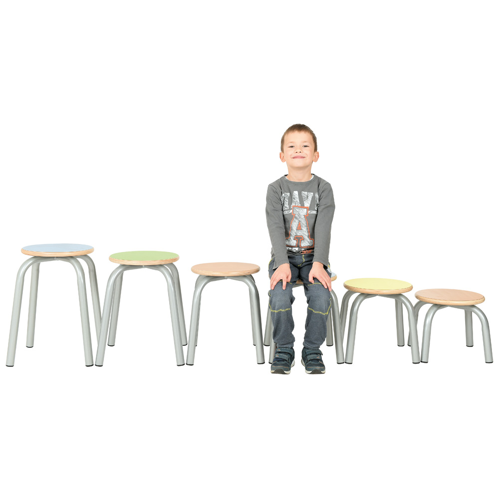 Taburetka Flexi veľ. 4, výška 38 cm - k stolom 64 cm - buk