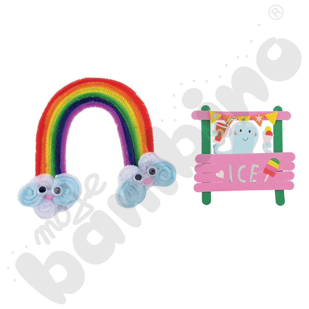 Zestaw do tworzenia z drucików kreatywnych - tęcza