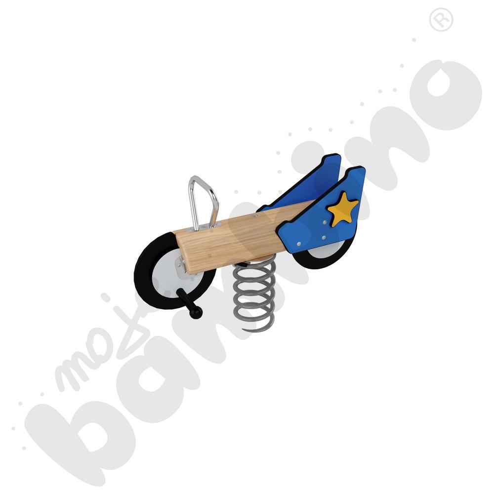 Skuter policja Robinio na podstawie betonowej