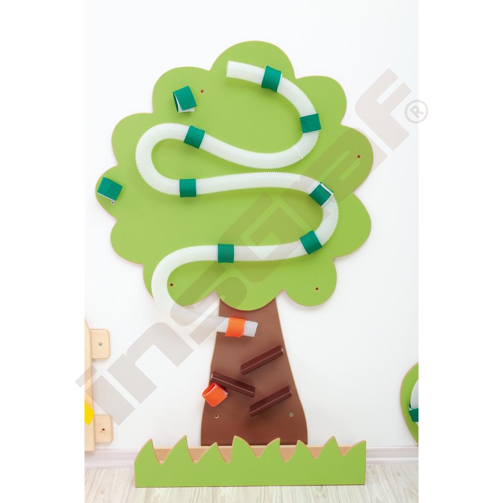 
Wandapplikation mit Rohrpost, Baum
