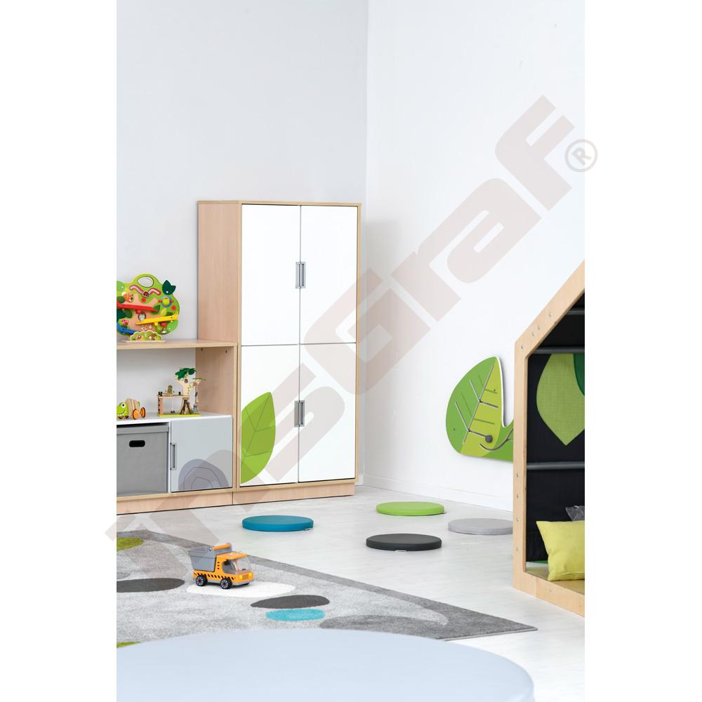 Quadro - skříň XL k sestavě Flora 90˚, tichý doraz, korpus světlý javor