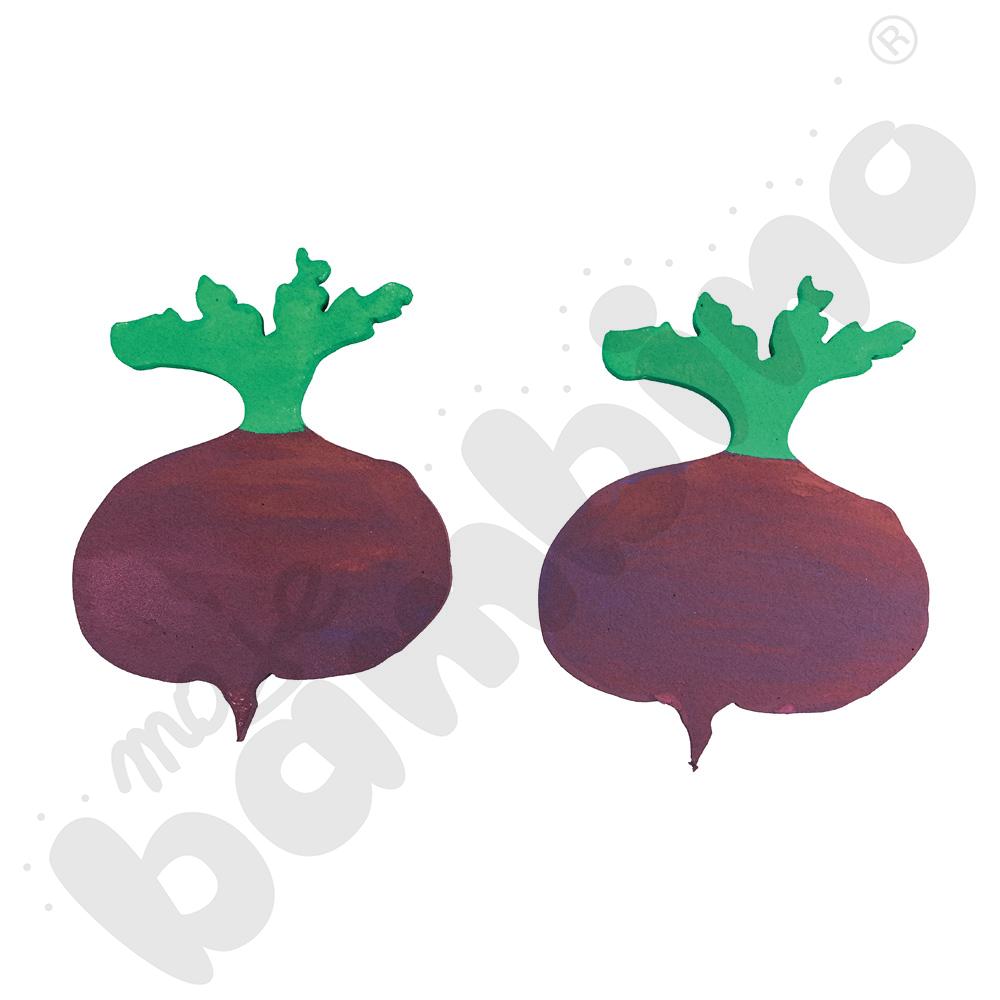 Piankowe kształty do ozdabiania - warzywa, 40 szt.