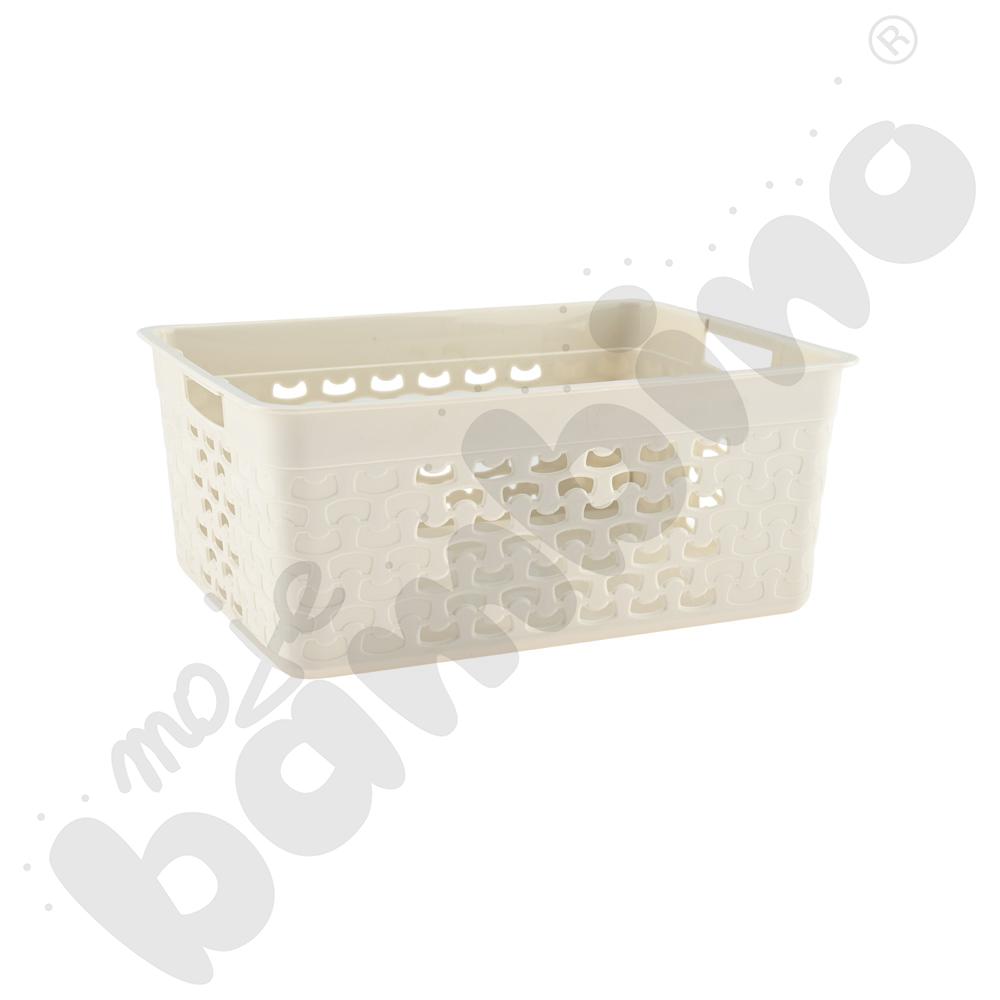 Koszyk Cotton wys. 10 cm biały