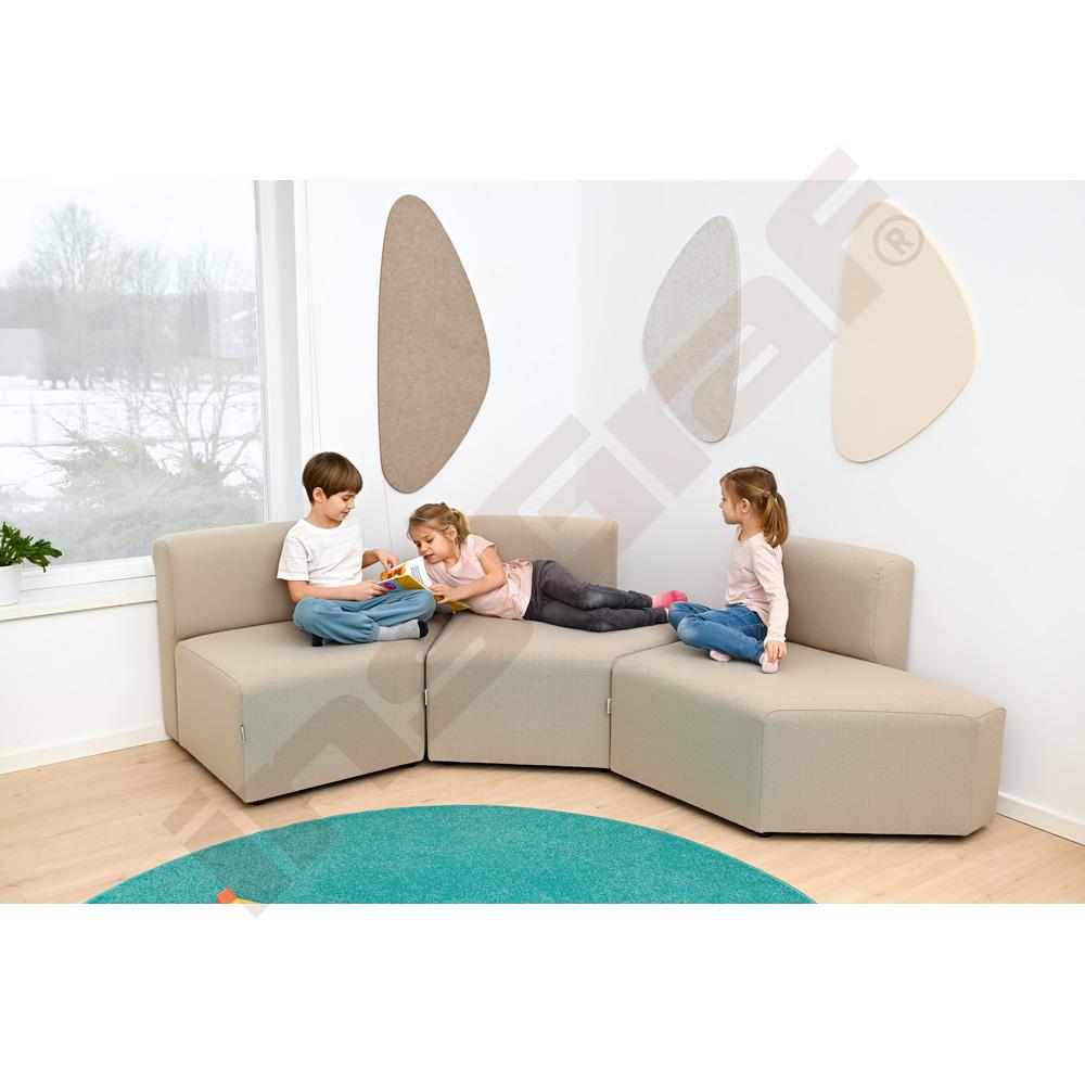 Sedadlo s opierkou Modern One - béžové