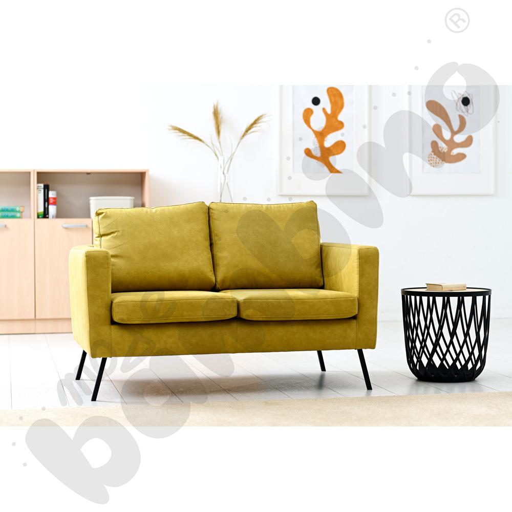 Sofa Miami 2-osobowa zielonomusztardowa