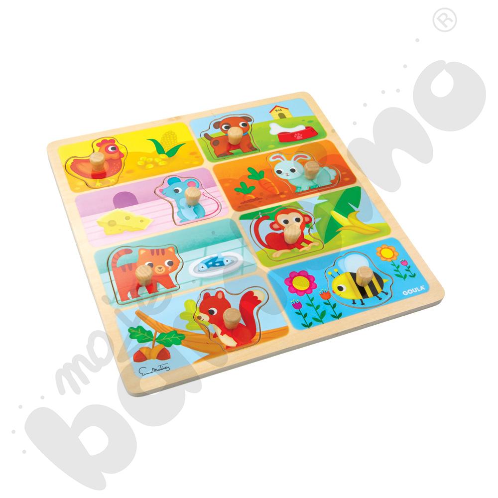 Puzzle Co jedzą zwierzęta?