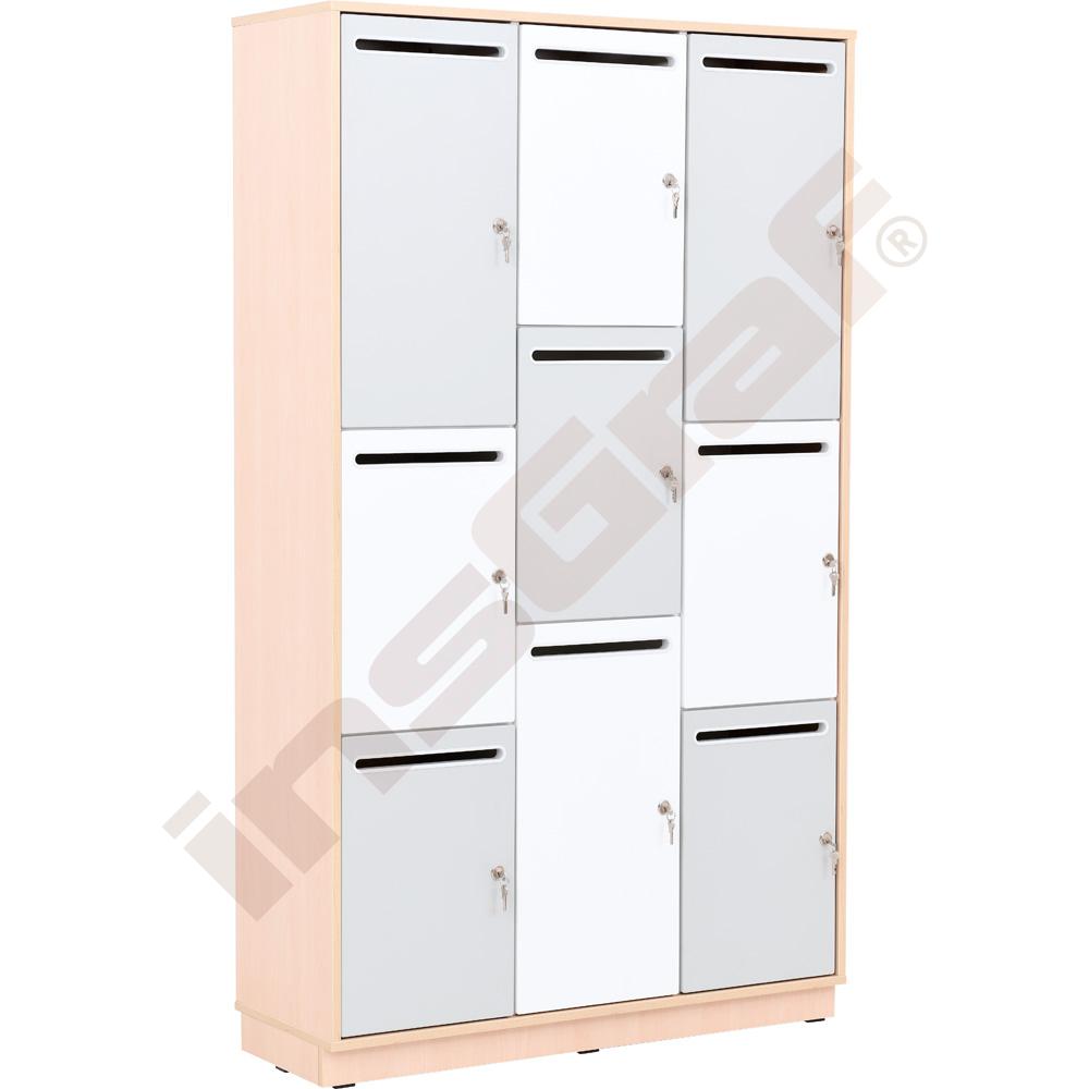 Quadro - skříň s 9 boxy - javor