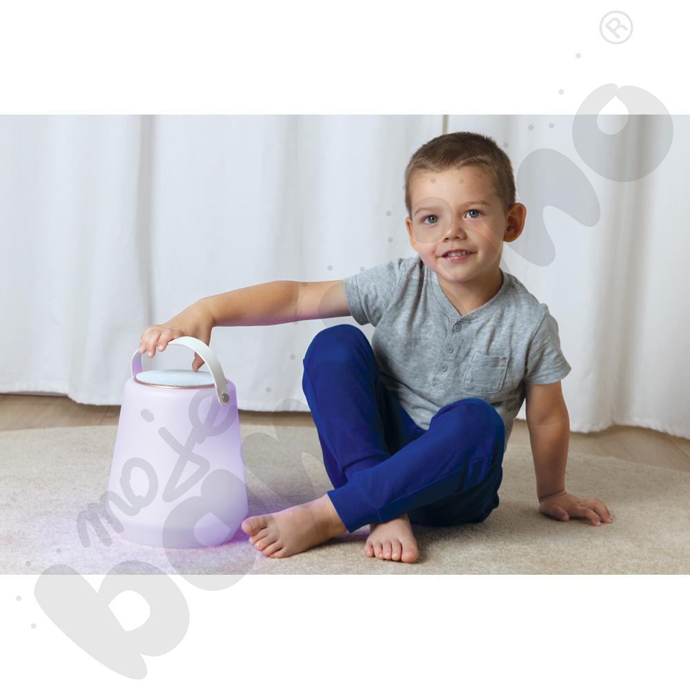 Lampa LED z głośnikiem przenośna 