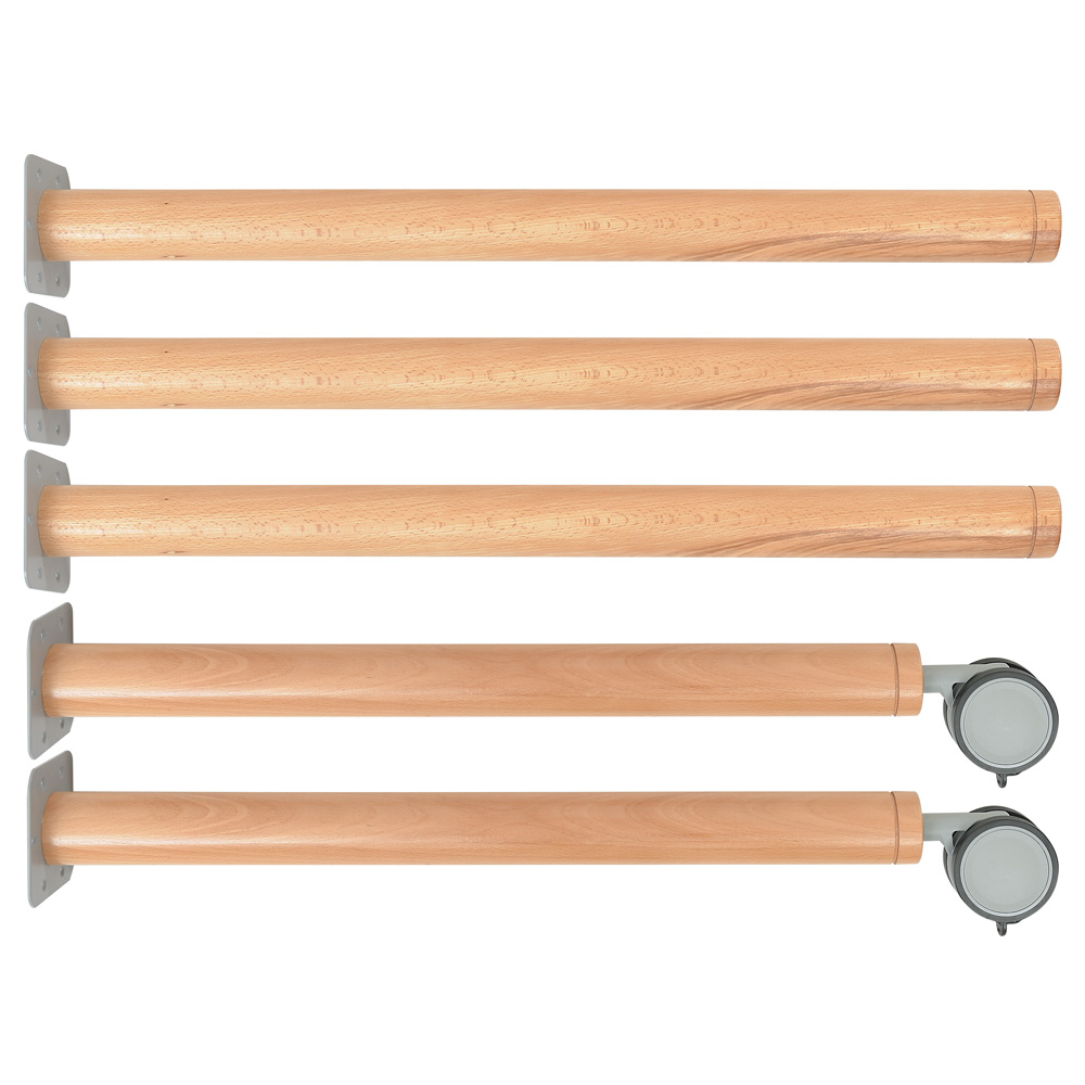 Nohy (mix) k päťhranným stolom Flexi, veľkosť 6 - výška 76 cm - k stoličkám 46 cm