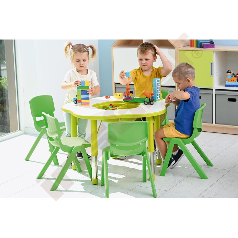 Židle Dumi, vel. 2 - výška 31 cm - ke stolům 53 cm - zelená 