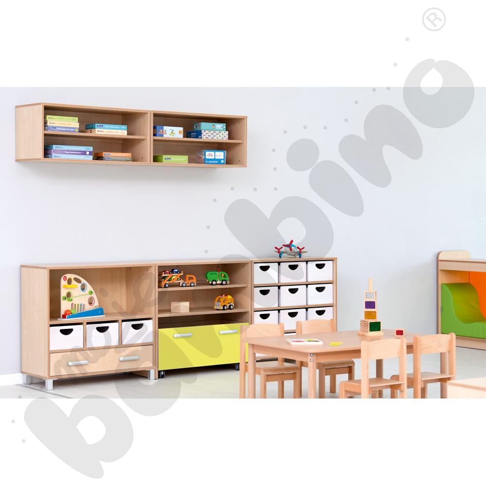 Szafka Flexi z półkami na pojemnik na kółkach