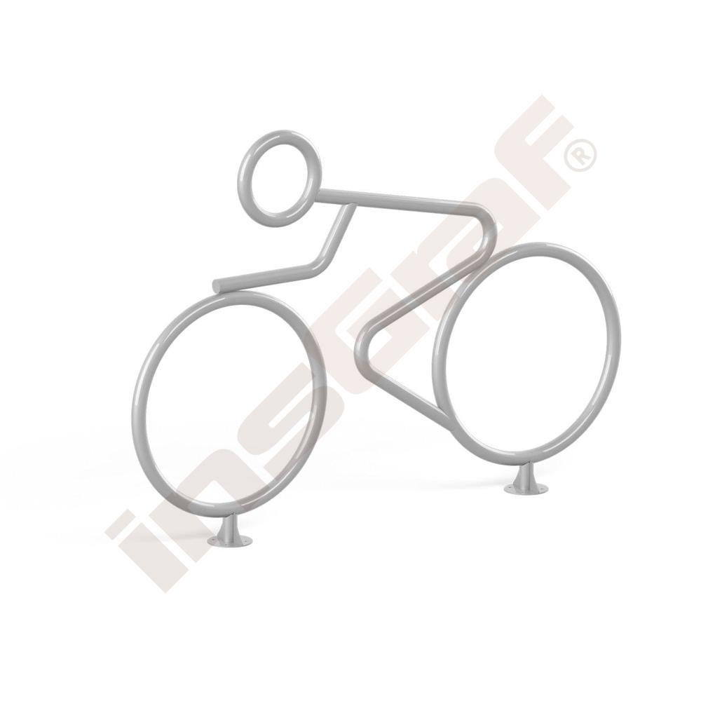 Stojan na bicykel - bicyklista
