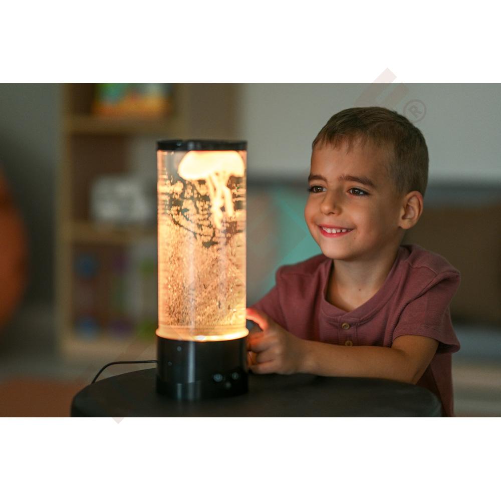 Relaxační lampa s medúzami L